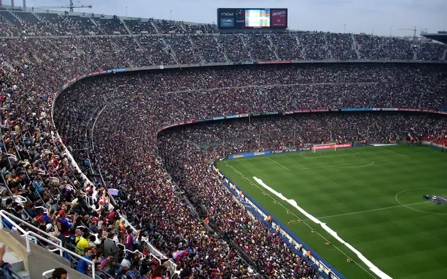 Packed stadium stands
